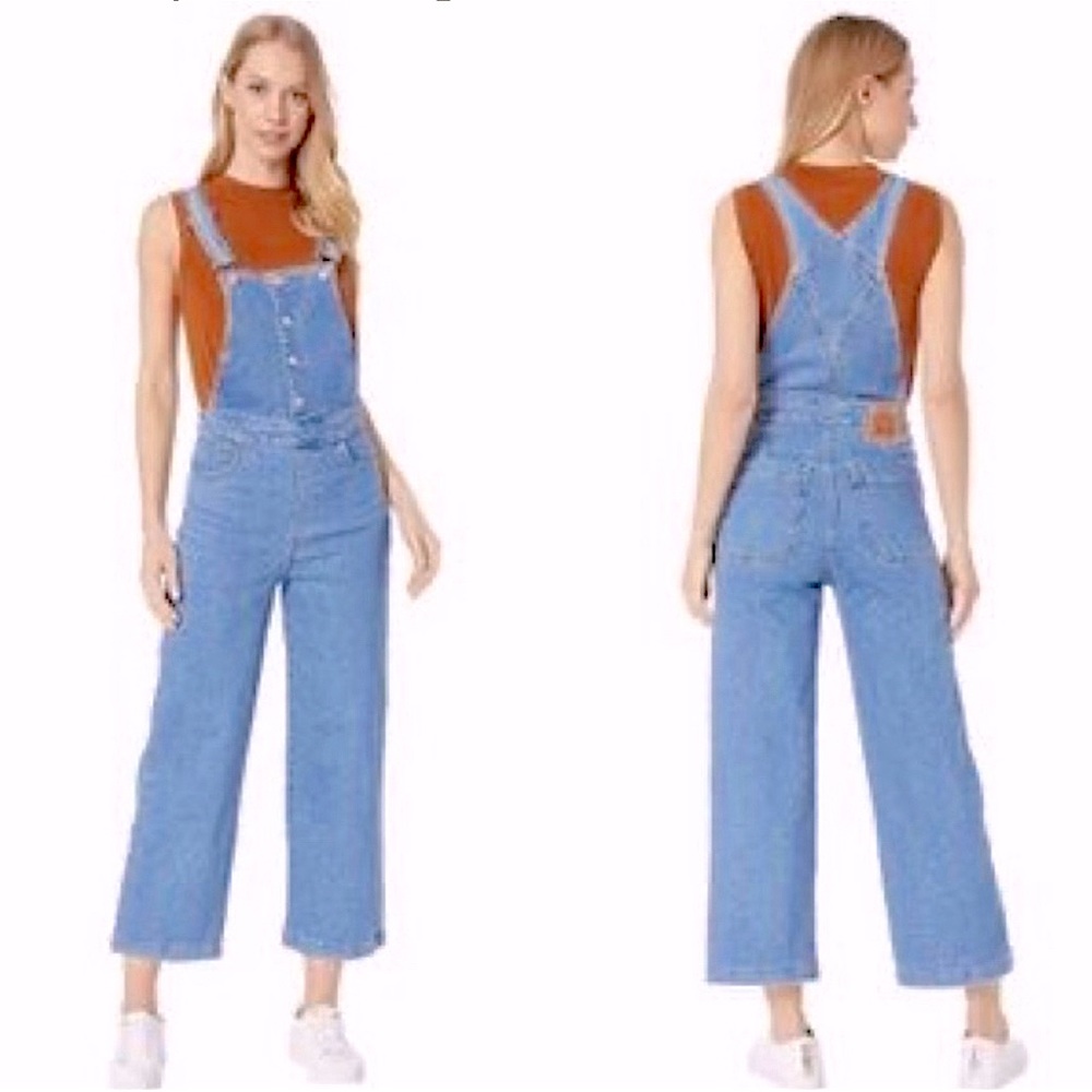Levi’s Mile High Wide Leg Denim Overalls Jumpsuit NWT
